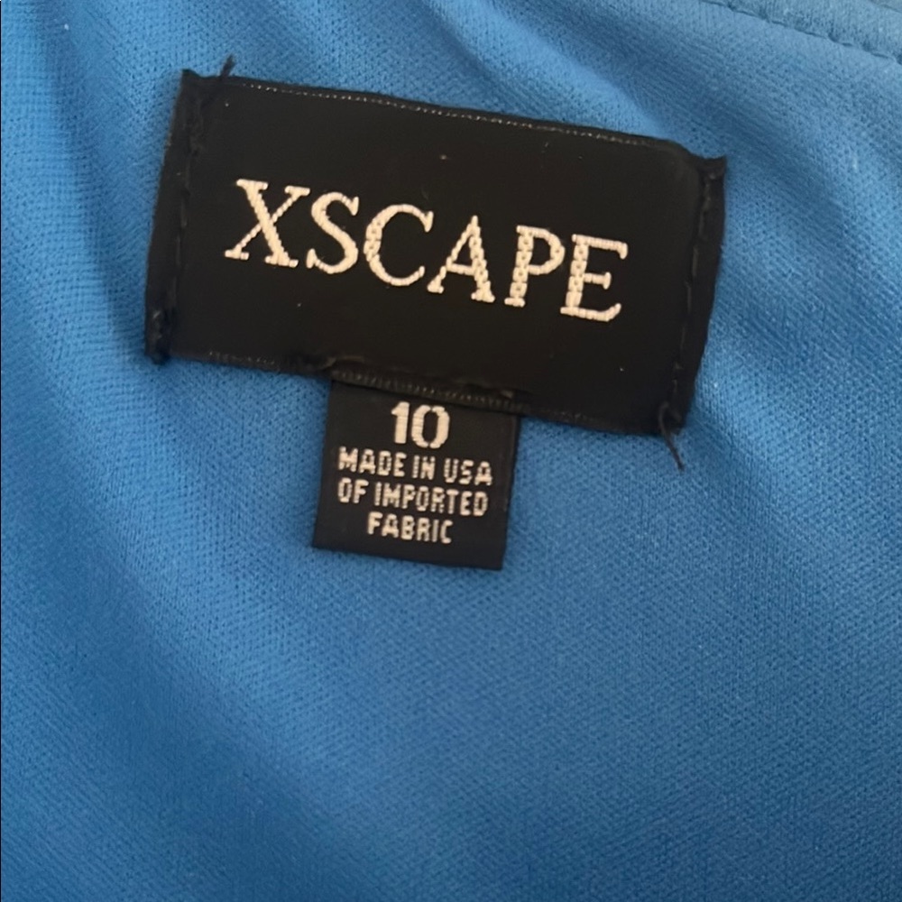 Vibrant Blue Maxi Long One-Shoulder Dress - Picture 4 of 4